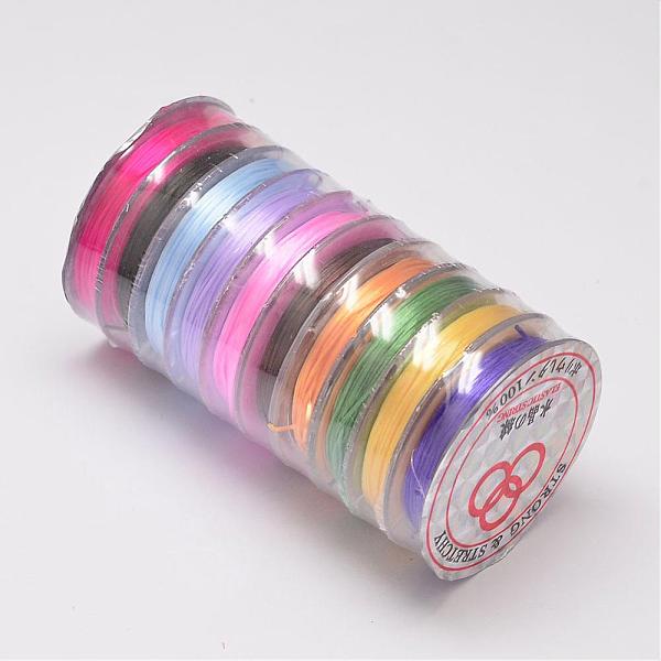 

PandaHall Flat Elastic Crystal String, Elastic Beading Thread, for Stretch Bracelet Making, Colorful, 0.8mm, about 10.93 yards(10m)/roll...