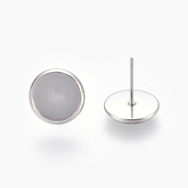 Eco-Friendly 316 Surgical Stainless Steel Stud Earring Settings