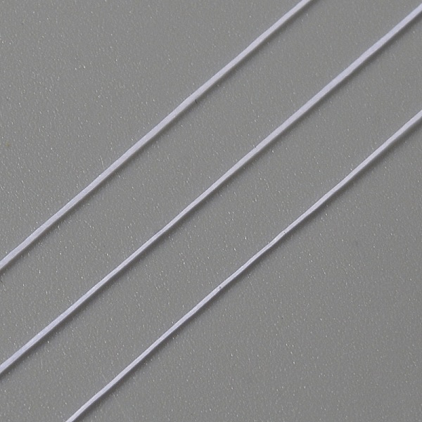 

PandaHall Nylon Beading Thread, for Jewelry Making, White, 0.1mm, about 50.31 Yards(46m)/Roll Nylon White