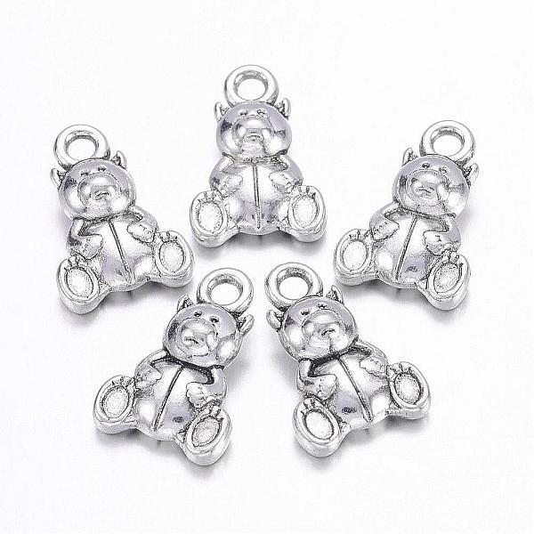 

PandaHall Tibetan Style Alloy Pendants, Lead Free and Cadmium Free, Bear, Antique Silver Color, about 16mm long, 10mm wide, 5mm thick hole...