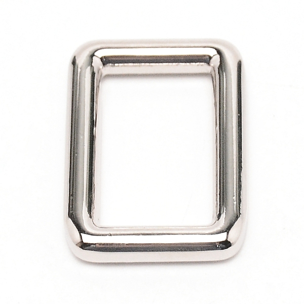 

PandaHall Alloy Bag Lock Catch Clasps, Rectangle, for Bag Accessories, Platinum, 3.45x2.4x0.5cm, Inner Diameter: 1.5x2.5cm Alloy