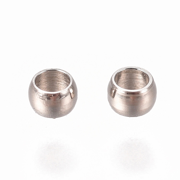 

PandaHall 201 Stainless Steel Spacer Beads, Flat Round, Stainless Steel Color, 1.5x0.9mm, Hole: 1mm 201 Stainless Steel Flat Round