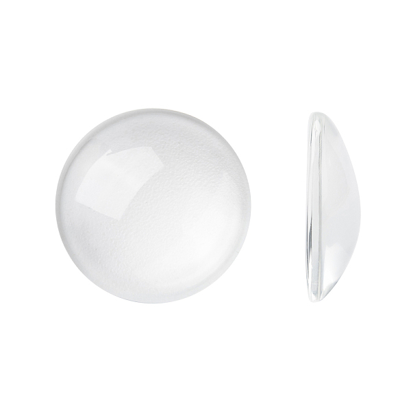 

PandaHall Transparent Glass Cabochons, Half Round/Dome, Clear, 20x5.5mm Glass Half Round Clear