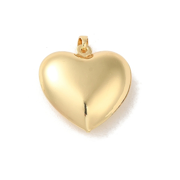 

PandaHall Rack Plating Brass Pendant, Long-Lasting, Lead Free & Cadmium Free, Heart, Real 18K Gold Plated, 23x22x8.5mm, Hole: 4x3mm Brass...