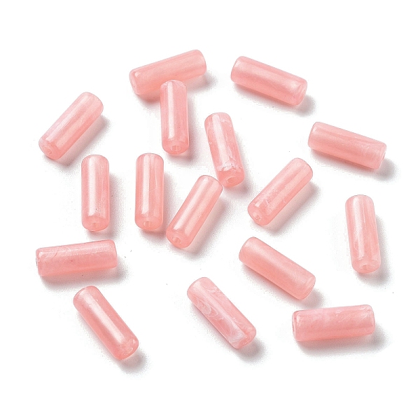

PandaHall Opaque Acrylic Beads, Two Tone, Column, Pink, 13.5x4.7mm, Hole: 1.4mm Acrylic Column Pink