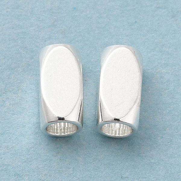 

PandaHall Brass Beads, Cadmium Free & Lead Free, Cuboid, 925 Sterling Silver Plated, 6x3x3mm, Hole: 2mm Brass Cuboid