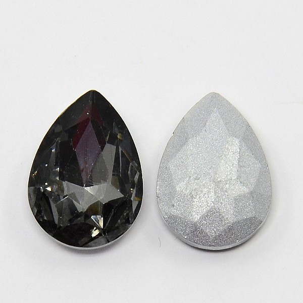 

PandaHall Glass Pointed Back Rhinestone, Back Plated, Faceted, Teardrop, Gray, 18x13x6mm Glass Rhinestone Teardrop Gray