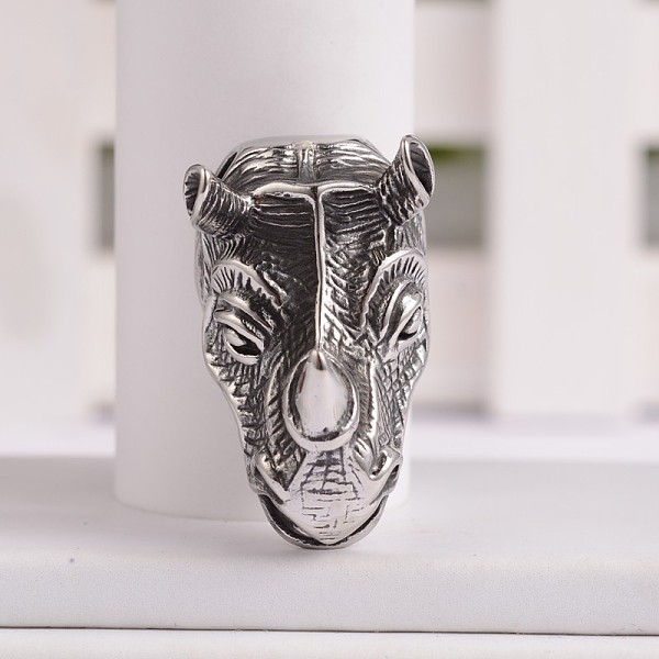 

PandaHall Antique Silver 3D Rhinoceros Shape Pendants, 304 Stainless Steel Pendants, Antique Silver, 35.5x20x24mm, Hole: 5x8.5mm 304...