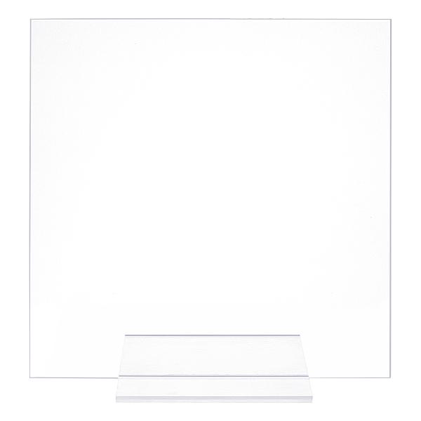 PandaHall OLYCRAFT 2Pcs Acrylic Dry Erase Board 5.1" & 9.8"/130mm & 250 mm Square Transparent Acrylic Memo Message Board Reusable Clear Note...