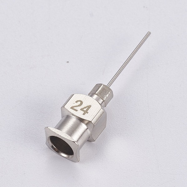 

PandaHall Stainless Steel Fluid Precision Blunt Needle Dispense Tips, Stainless Steel Color, 25x6x5.5mm, Hole: 4mm, Pin: 0.5mm Stainless...