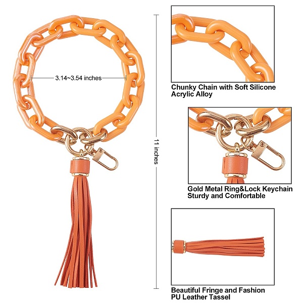 Chain Link Wristlet Keychain