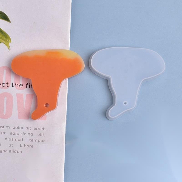 

PandaHall Halloween DIY Witch Hat Pendant Silicone Molds, Resin Casting Molds, For UV Resin, Epoxy Resin Jewelry Making, White, 70x77x11mm...