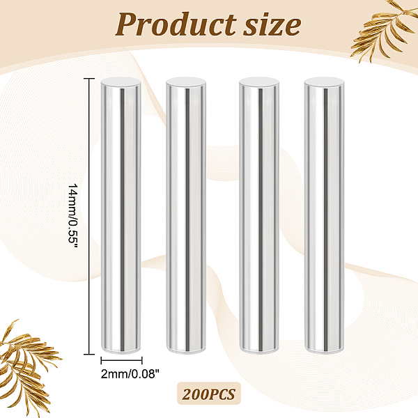 Ahadermaker 200 Stück 304 Passstifte Aus Edelstahl