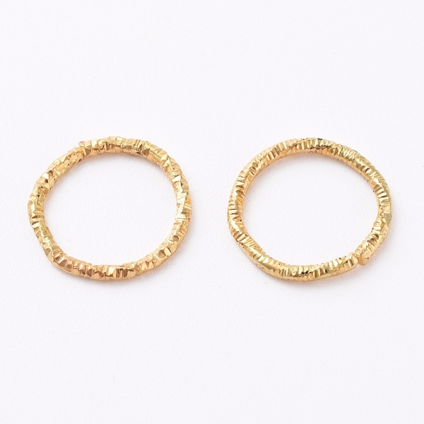 

PandaHall Iron Textured Jump Rings, Open Jump Rings, for Jewelry Making, Golden, 19.5x1mm, 18 Gauge, Inner Diameter: 16mm, 1000pcs/bag Iron