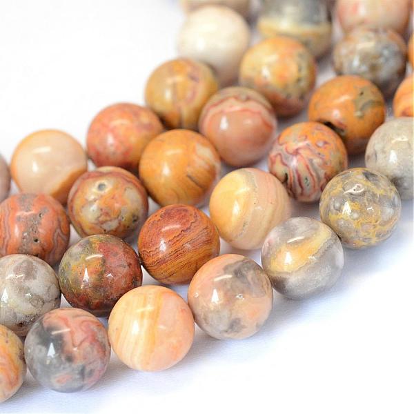 

PandaHall Natural Crazy Lace Agate Round Bead Strands, 6~6.5mm, Hole: 1mm, about 63pcs/strand, 15.5 inch Crazy Agate Round