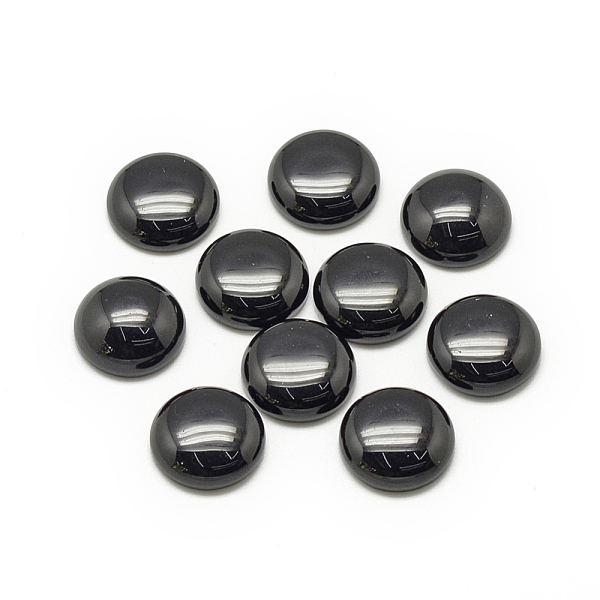 Cabochons En Pierre Noire Synthétique