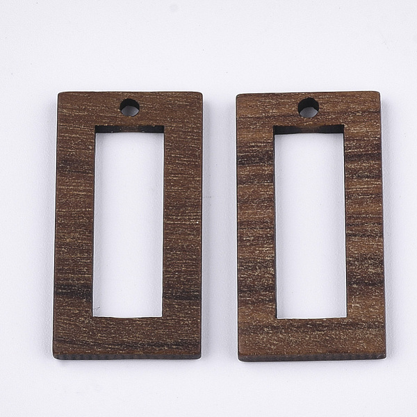 

PandaHall Walnut Wood Pendants, Rectangle, Saddle Brown, 28x15x2.5~3mm, Hole: 1.8mm Wood Rectangle Brown