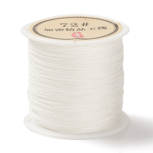 

PandaHall 50 Yards Nylon Chinese Knot Cord, Nylon Jewelry Cord for Jewelry Making, White, 0.8mm Nylon White