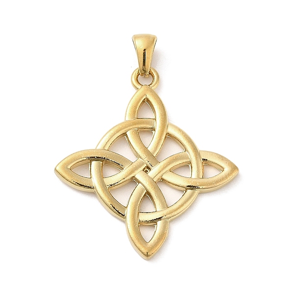 

PandaHall 304 Stainless Steel Pendants, Witches Knot Wiccan Symbol, Golden, 34.5x30.5x2mm, Hole: 6x3.5mm 304 Stainless Steel Others