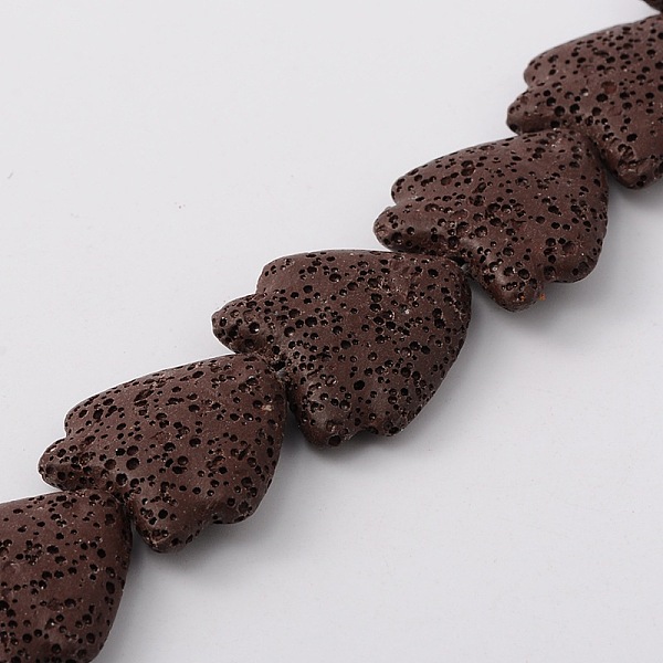 

PandaHall Tropical Fish Synthetic Lava Rock Beads Strands, Dyed, Brown, 25x24x10mm, Hole: 1mm, about 18pcs/strand, 15.9 inch Lava Rock Fish...