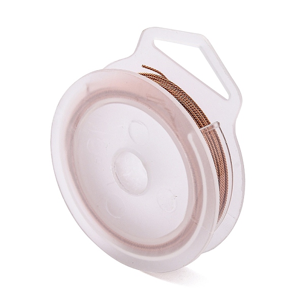 

PandaHall 3 Strands Copper Craft Wire, Long-Lasting Plated, Red Copper, 20 Gauge, 0.8mm, about 10m/roll Copper Twisted Round