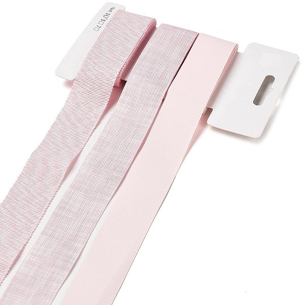 

PandaHall 9 Yards 3 Styles Polyester Ribbon, for DIY Handmade Craft, Hair Bowknots and Gift Decoration, Light Pink Palette, Pink, 1~1-1/8...