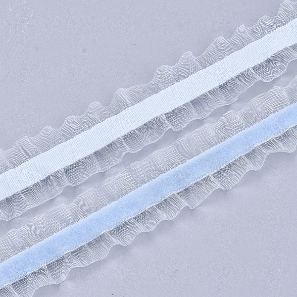 

PandaHall Velvet Organza Ribbon, Cornflower Blue, 3/4 inch(18mm), about 20yards/roll(18.29m/roll) Velvet None Blue