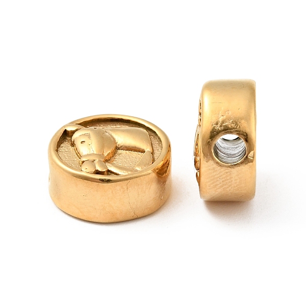 

PandaHall Ion Plating(IP) 304 Stainless Steel Beads, Flat Round with Horse Pattern, Golden, 10.5x5mm, Hole: 2mm 304 Stainless Steel Flat...