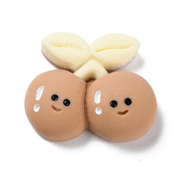 

PandaHall Cartoon Opaque Resin Cherry Cabochons, for Jewelry Making, Peru, 19x22x7mm Resin Cherry Brown