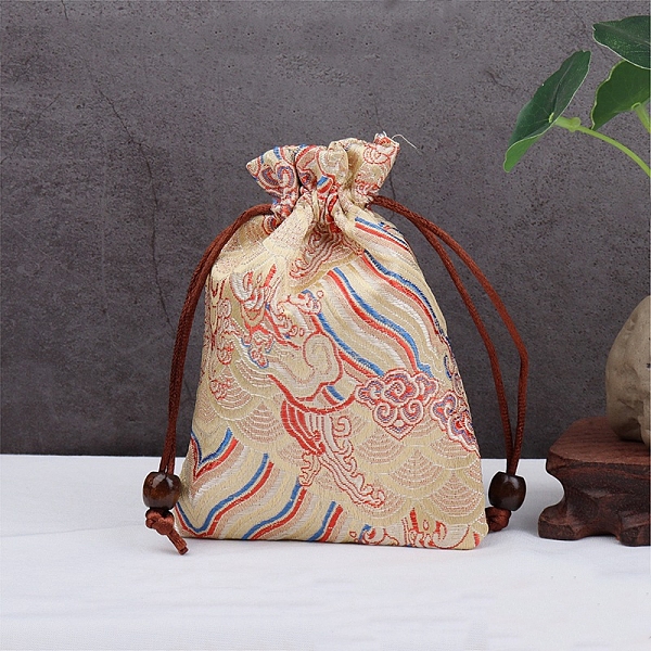 Bolsas De Almacenamiento De Tela Con Estampado De Ondas De Agua