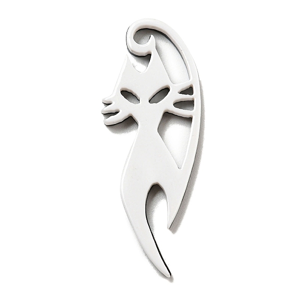 

PandaHall Halloween Theme Acrylic Pendants, Fox, 48x18x3.5mm Acrylic Fox White