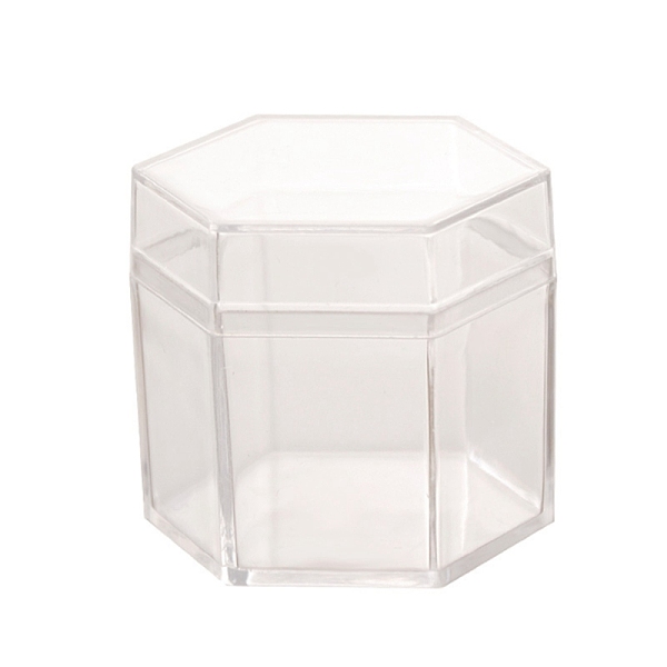 Plastic Transparent Hexagon Storage Box