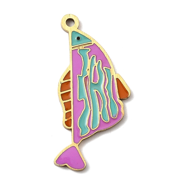 Stainless Steel Enamel Pendants