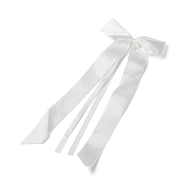 

PandaHall Bowknot Polyester Ribbon for DIY Dress, Garment Decoration, or Festive & Party Decor, White, 235x105x5mm Polyester Bowknot White