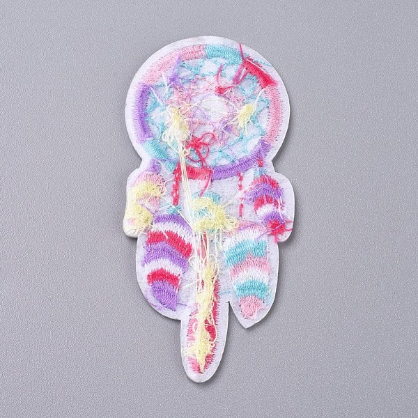 

PandaHall Computerized Embroidery Cloth Iron on/Sew on Patches, Costume Accessories, Appliques, for Backpacks, Clothes, Woven Net/Web with...
