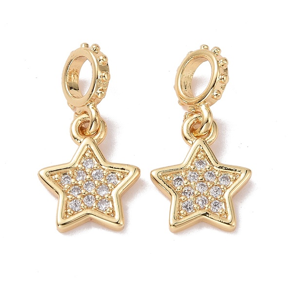 

PandaHall Brass Micro Pave Clear Cubic Zirconia Pendants, Cadmium Free & Lead Free, Star, Golden, 17.5mm, Hole: 3.5mm Brass+Cubic Zirconia...