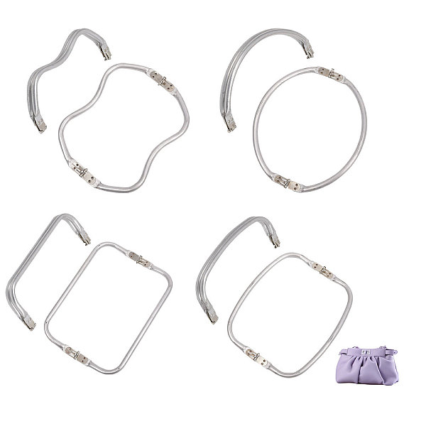 

PandaHall CHGCRAFT 4Style Aluminum Purse Making Kiss Clasp Locks Aluminum Wrapping Frame Aluminum Platinum Purse Frames Coin Bag Kiss Clasp...