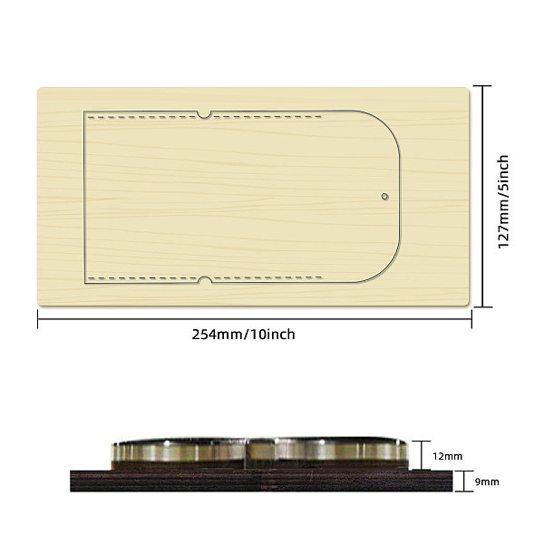 

PandaHall Wood Cutting Dies, with Steel, for DIY Scrapbooking/Photo Album, Decorative Embossing DIY Paper Card, Bag Pattern, 25.4x12.7cm...
