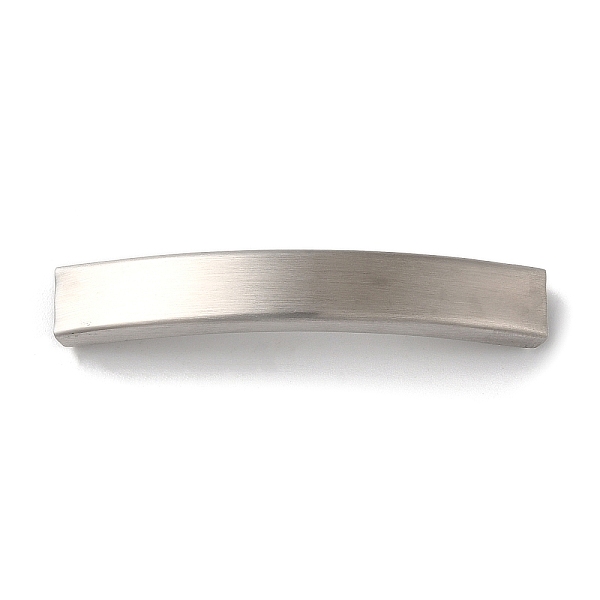 

PandaHall 304 Stainless Steel Tube Beads, Curved Tube, Stainless Steel Color, 41x6.5x4.5mm, Hole: 5.5x3.5mm 304 Stainless Steel Tube