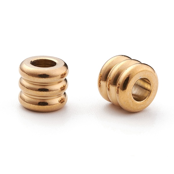 

PandaHall 304 Stainless Steel European Beads, Ion Plating (IP), Large Hole Beads, Column, Golden, 9x8mm, Hole: 4.5mm 304 Stainless Steel...