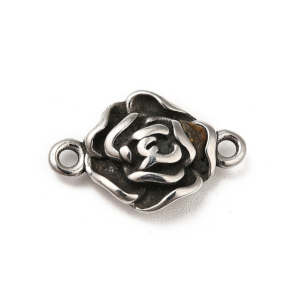 

PandaHall 304 Stainless Steel Connector Charms, Flower Links, Stainless Steel Color, 12x18.5x4.5mm, Hole: 1.6mm 304 Stainless Steel Flower