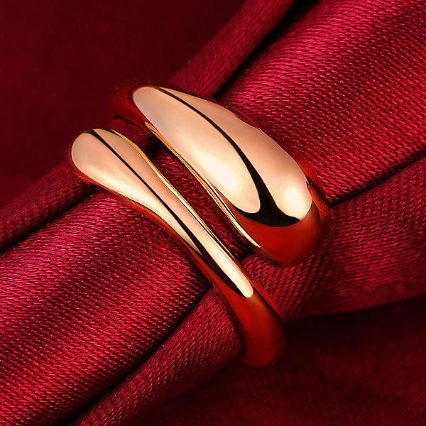 

PandaHall Real Rose Gold Plated Adjustable Brass Finger Rings for Women, US Size 7(17.3mm) Brass