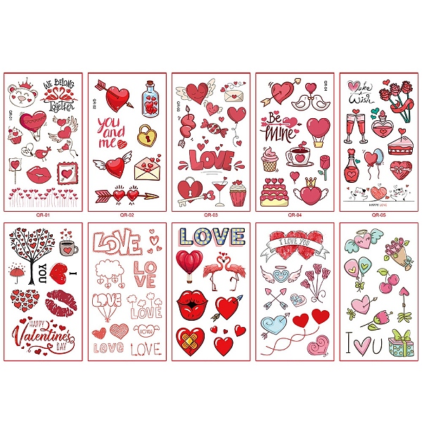 Removable Temporary Water Proof Tattoos Paper Stickers