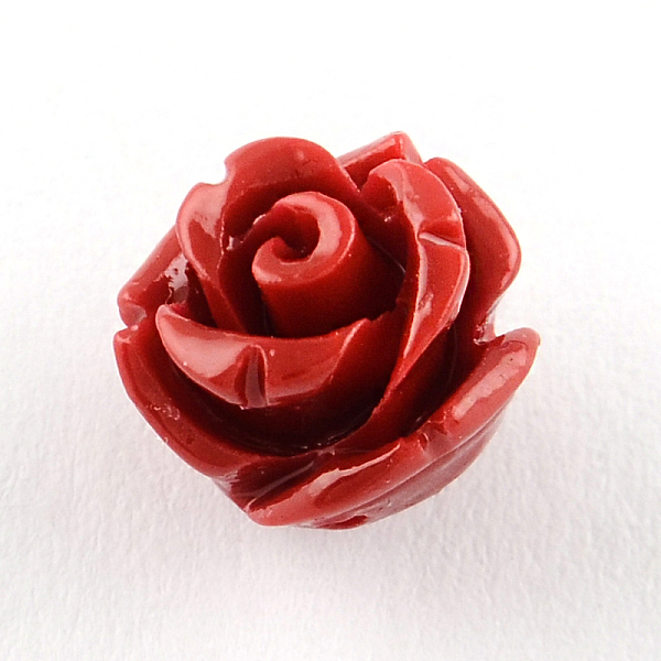 

PandaHall Dyed Flower Synthetical Coral Beads, FireBrick, 8.5x8mm, Hole: 1mm Synthetic Coral Flower Red