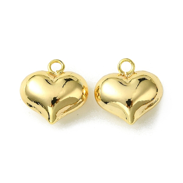 

PandaHall Brass Charms, Heart, Real 18K Gold Plated, 12.5x12x6.5mm, Hole: 1.8mm Brass Heart