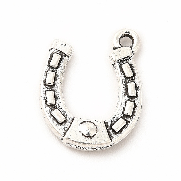 

PandaHall Tibetan Style Alloy Pendants, Horseshoe, Rectangle Pattern, 15x12x3mm, Hole: 1.2mm Alloy Rectangle