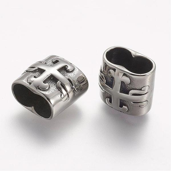 

PandaHall 304 Stainless Steel Slide Charms, Rectangle, Antique Silver, 12x12.5x9mm, Hole: 6x10.5mm 304 Stainless Steel Rectangle