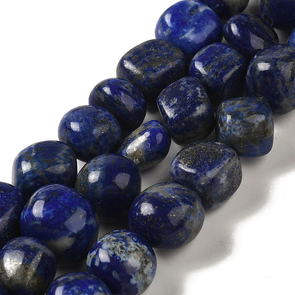 

PandaHall Natural Lapis Lazuli Beads Strands, Nuggets, Tumbled Stone, 8.5~11.5x8~11x8~10mm, Hole: 1.1mm, about 36~42pcs/strand...