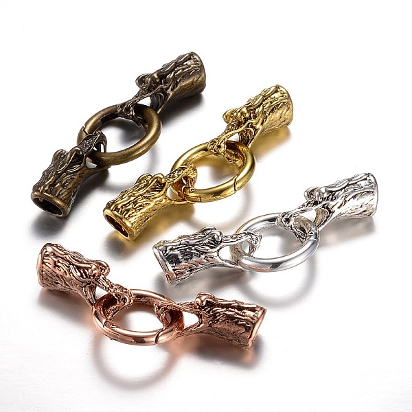 

PandaHall Alloy Spring Gate Rings, O Rings, with Cord Ends, Dragon, Mixed Color, 6 Gauge, 70mm Alloy