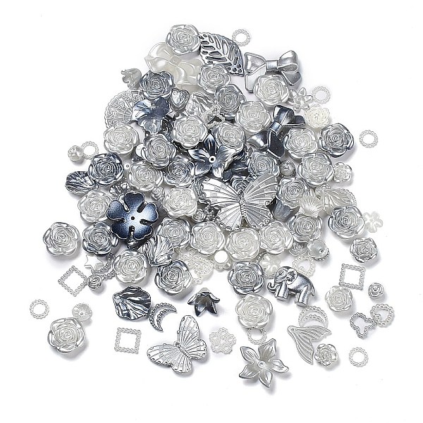 

PandaHall DIY Gradient Color Style Jewelry Making Finding Kits, Including Plastic Bead & Cabochon & Link & Pendants..., Gray